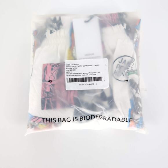 Swiminista x JPH Art Toss Print Swim Trunks Mid-Length Board Shorts Size M NWT​ - Picture 14 of 16